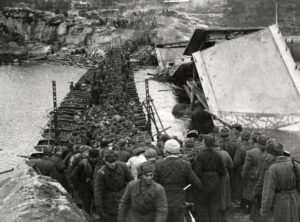 Bilde fra 1944, Den Røde Armes fremmarsj. Foto: Den Røde Arme